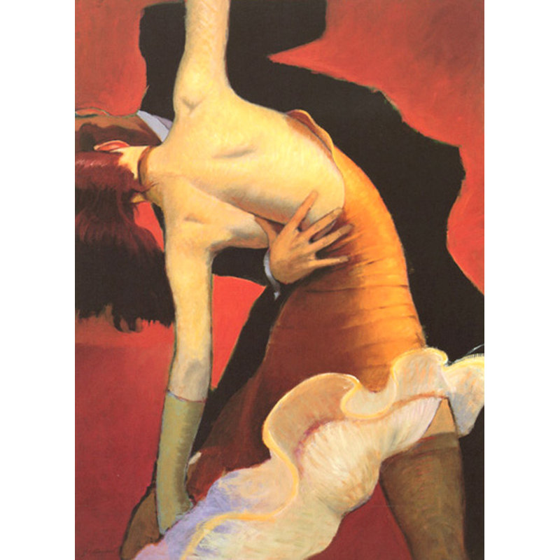 La robe dorée, H 24 po x l 18 po
