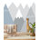 Papier peint amovible Triagle Row of Mountains
