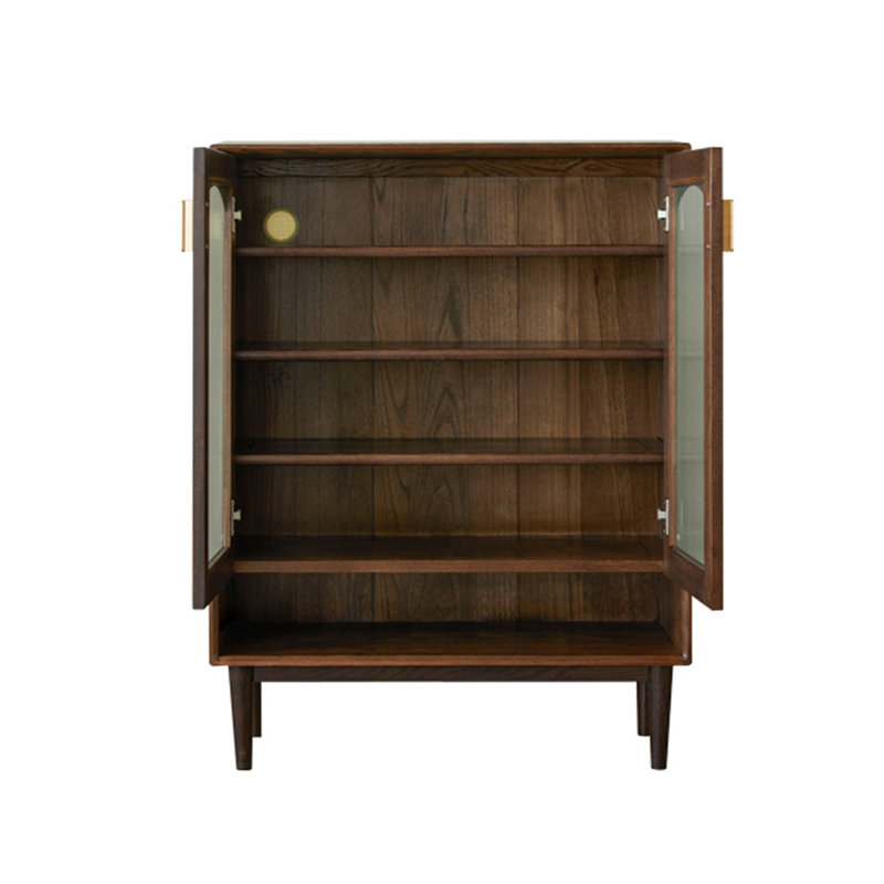Armoire à chaussures en bois massif de chêne nordique