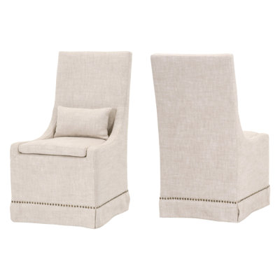 Linen Upholstered Parsons Chair