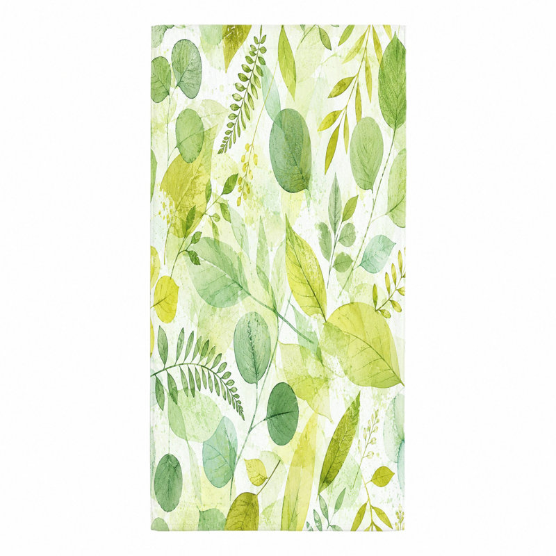 1 serviette de plage feuille aquarelle, microfibre à motif botanique artistique, séchage rapide grande pour la natation, voyage, plein air, unisexe