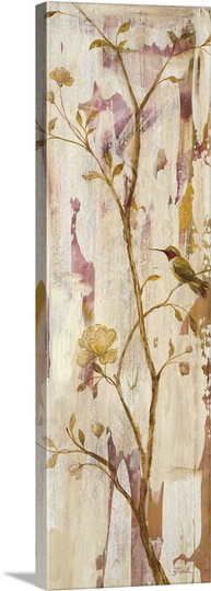 « doux thing ii » par carol black, reproduction d’art sur toile, H 36 po x l 12 po x P 1,25 po