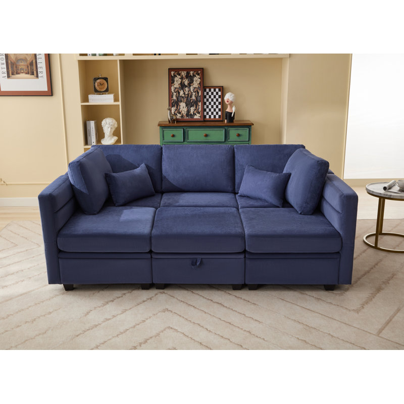 Sectional Sofa Couch Bed With Storage