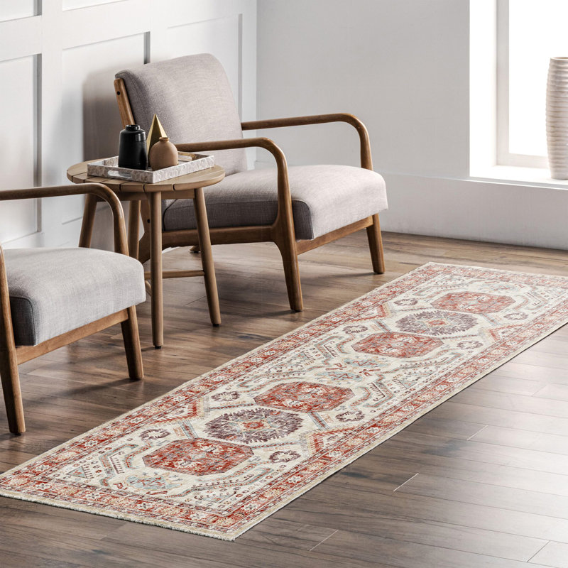 Tapis en chenille de coton marocain beige Pender, Rectangle 6 pi 7 po x 8 pi 11 po