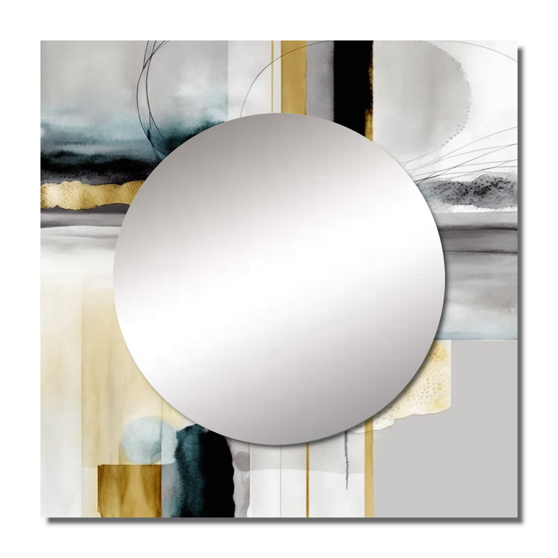 Luisalberto - Miroir animaux carré pour décoration murale, 29 po x 29 po