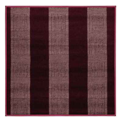 Tapis rouge à carreaux lavable à la machine