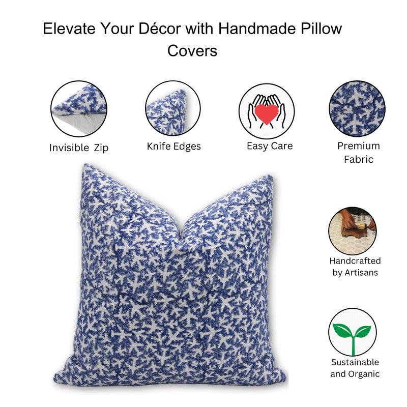 Linen Square Indoor/Outdoor Pillow Cover, 14" x 20"