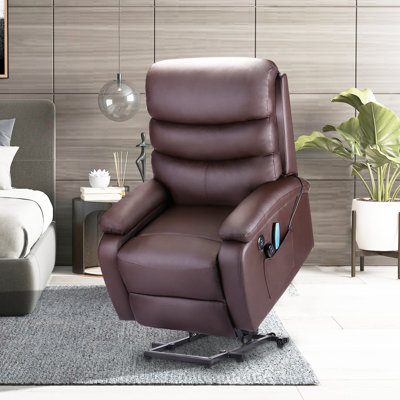 Allyssia Faux Leather Heated Massage Chair
