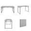 Table utilitaire d'intérieur / d'extérieur pliable 4 pi COSCO