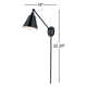 Cidni Single Light Dimmable Plug-in Swing Arm Sconce