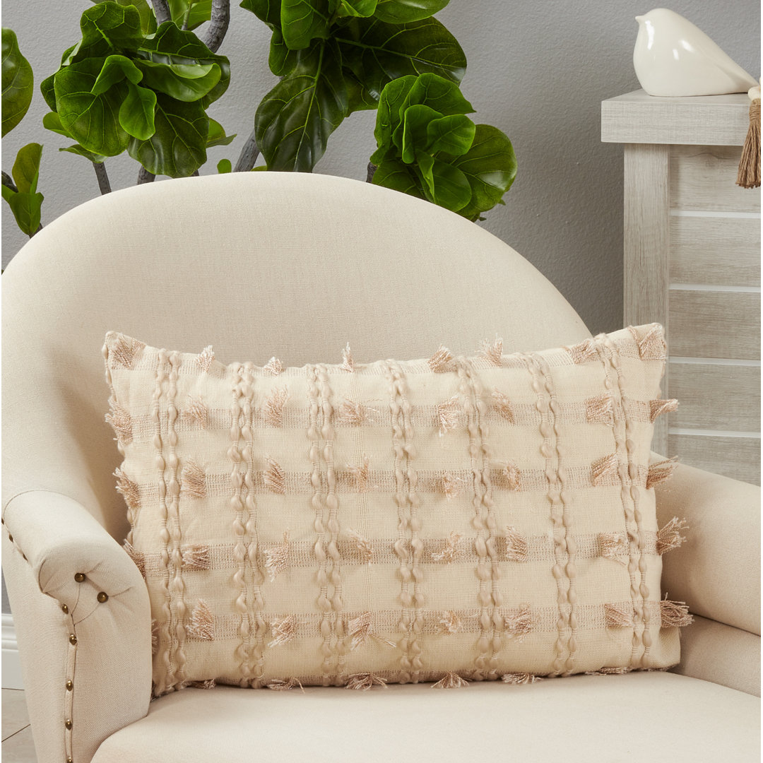 Rectangular Cotton Pillow Cover Saro