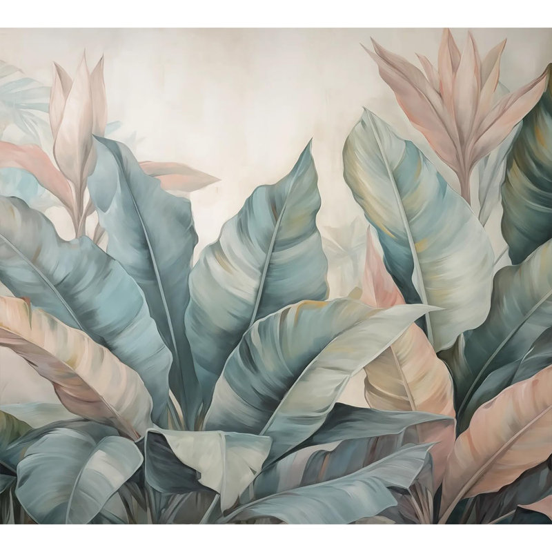Bordure florale pelez et collez, L 108 po x l 120 po