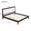 Solid Wood King Size Platform Bed Frame With Beige Velvet Upholstered Headboard, No Box Spring Needed, Elegant And Durable-352068734-352068731