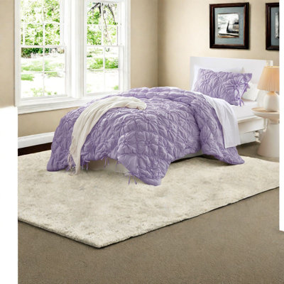 Cozy Twin Bedding Sets, Microfiber Comforter With Floral Design