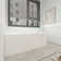 67” x 28.7” Freestanding Corner Bathtub, Left Drain Acrylic Bathroom Tub with Drain & Overflow