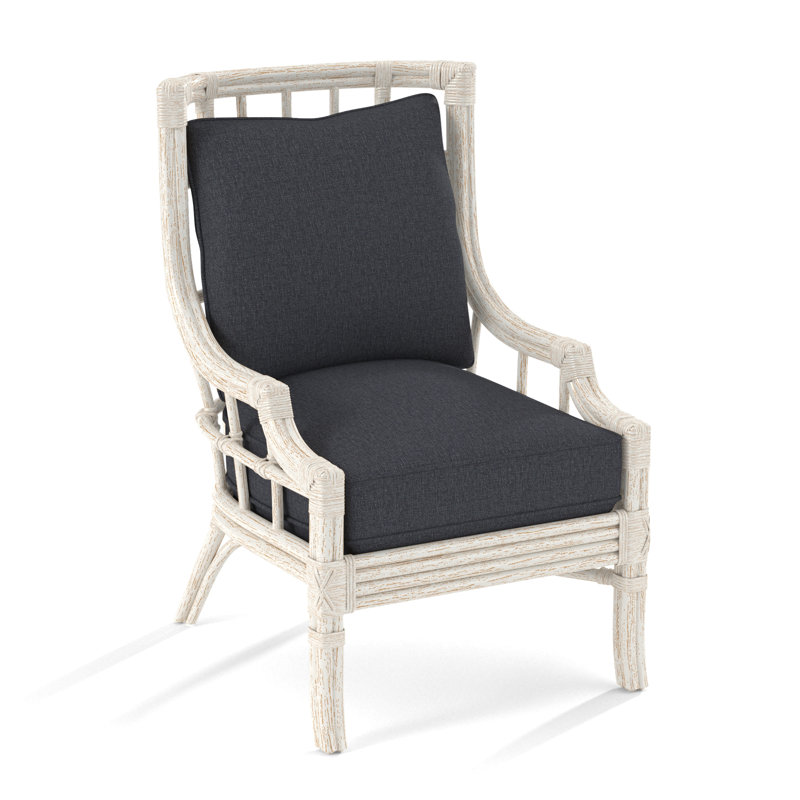 Seville Armchair, Snow Crypton Performance; 0884-91, Antique Frost White