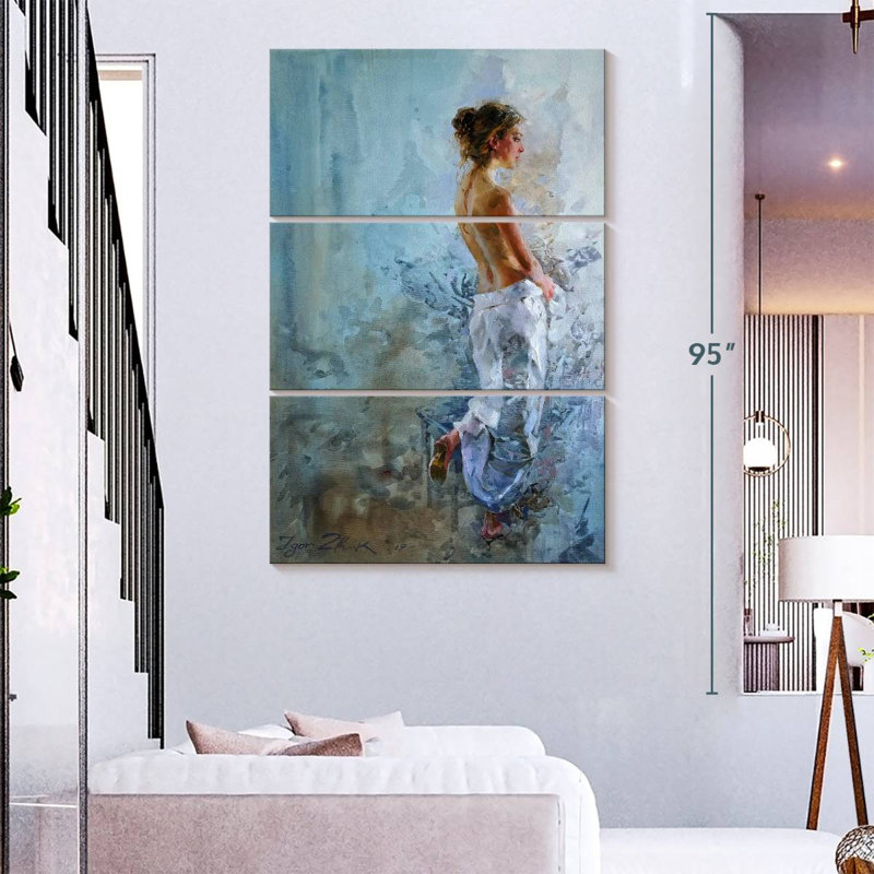 Leisha Raising Two Nations, 74" H x 48" W