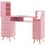 Ingrim Vanity Makeup Desk, Manicure Table with Shelf and Cabinet-1711648064