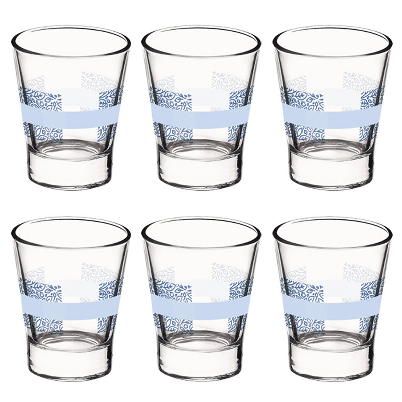 85ml Shot Glass / Shooter, Blue, 6