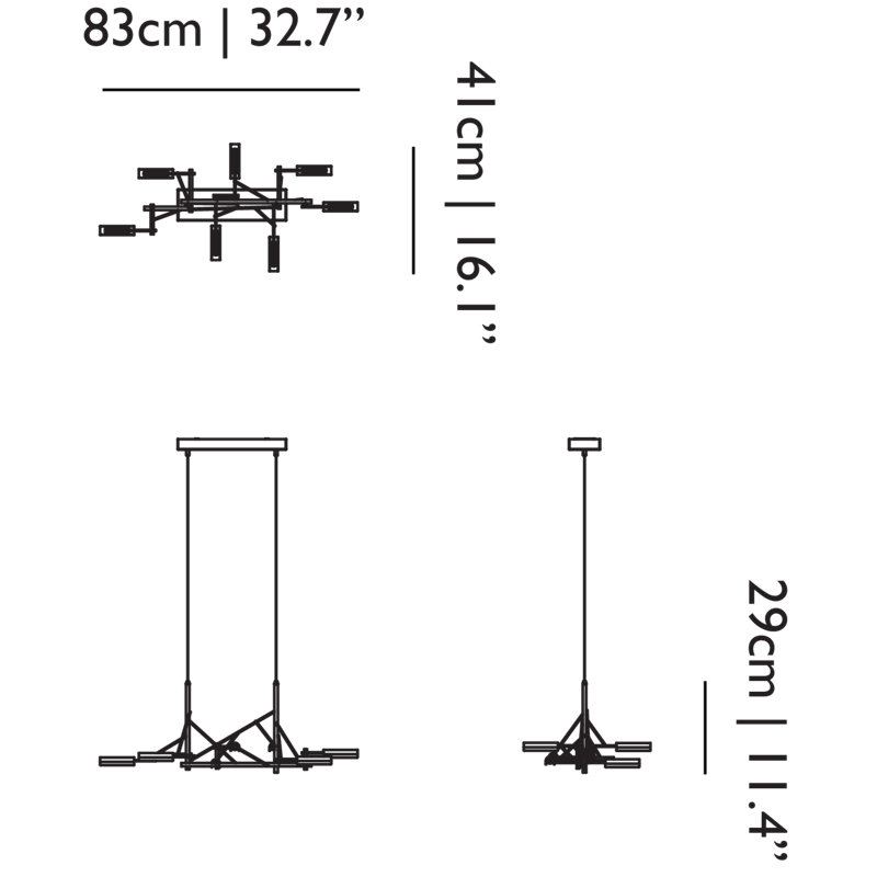 Tinkering LED Chandelier, 7