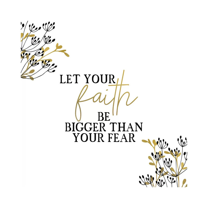 Your Faith Square by Kimberly Allen - Wrapped Canvas Gallery-Wrapped Canvas Giclée, 45.72 cm H x 45.72 cm W
