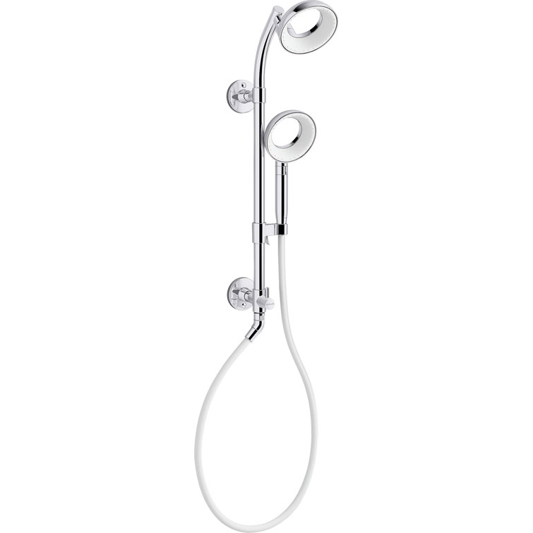 KOHLER Statement VES 1-Spray Patterns with 1.5 GPM 6 in. Wall Mount Handheld Shower Head in Polished Chrome