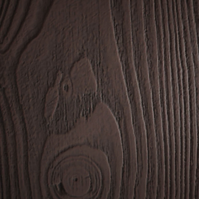 Poutre de plafond à 3 côtés en faux bois Endurathane sablé (poutre en U), H 4 po x l 12 po, Acajou, L 8 pi