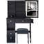 Petit meuble-lavabo 29,2 po avec tabouret de bureau et tabouret-114233153