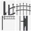 104 cm W Steel Gate Fencing-121122353