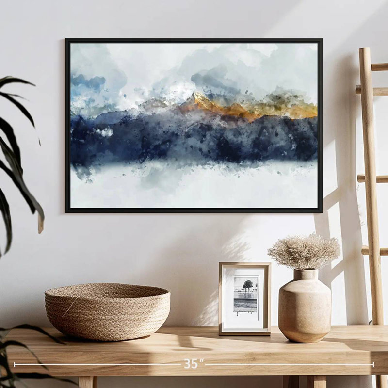 Bolan Mountain Range, 25" X 17", Floating Frame Black