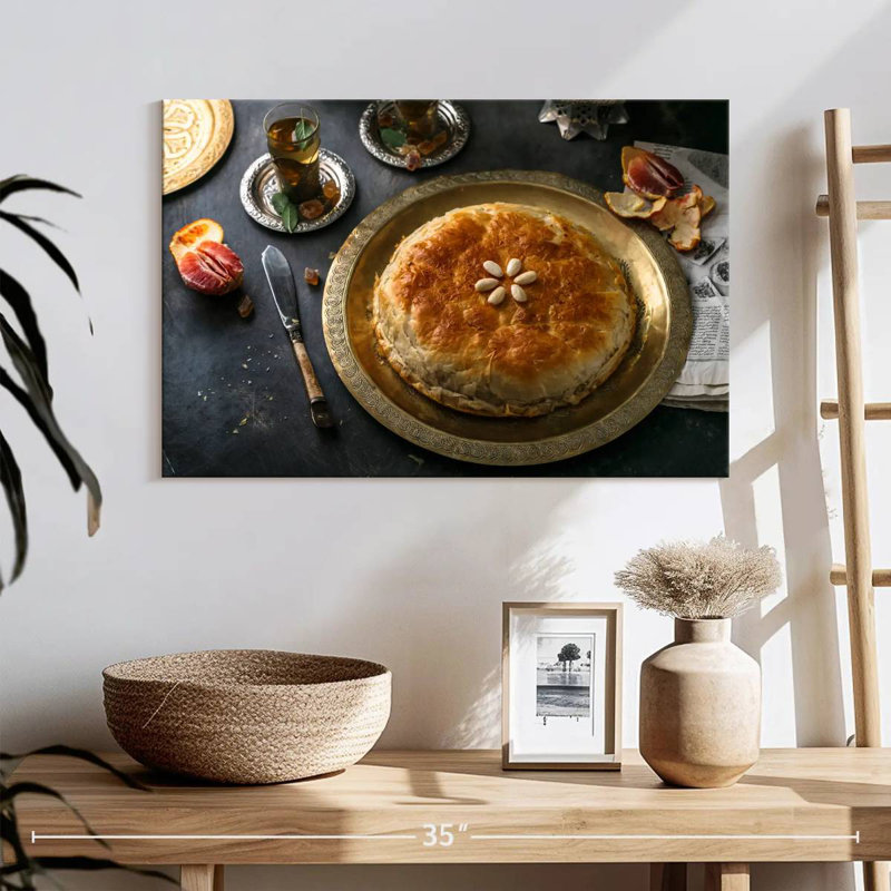Moroccan Cuisine Bastilla, 32" H x 48" W