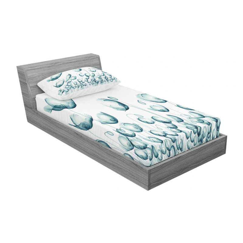 Microfiber Sheet Set, Twin XL Sheet Set with Fitted Sheet