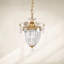 Bagatelle 1 Light 12.5in x 10in Pendant in Gold with Clear Swarovski Crystals-1445790269-1445790270