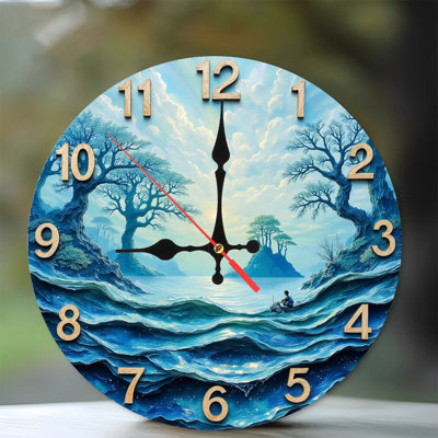 Horloge murale océan