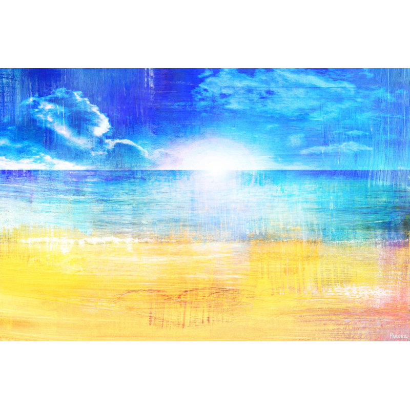 « horizon sun » par parvez taj,-impression sur toile tendue, H 40 po x l 60 po x P 1,5 po