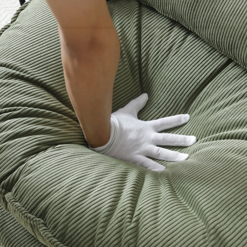 Fauteuil demi-tonneau pivotant à 360 °, Vert