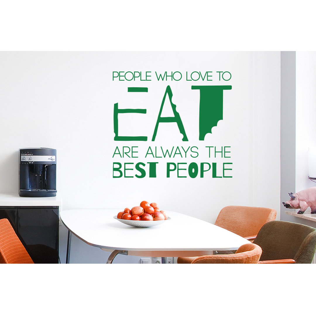 Julia Child People Who Love to Eat Are Always the Best People Wall Sticker