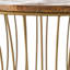 Table basse en bois de manguier et en fer