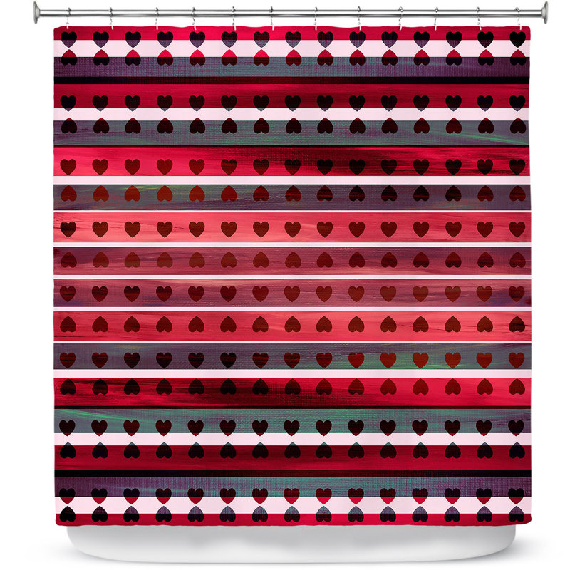 Shower Curtain, Red