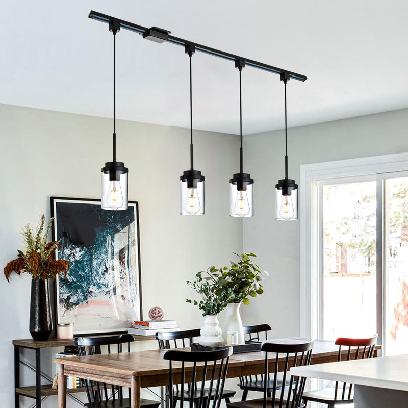 4501 4 - Light Matte Black Cylinder Pendant