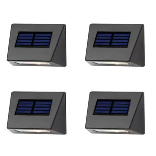 Solar Bronze Integrated Led Downcast Deck Light (4pk) (Set of 4)