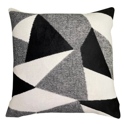 Charito Abstract Grey Sqaure Cushion