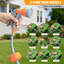 Retractable Garden Hose 5/8" x 100ft. Wall Mounted with Automatic Rewind. 9-Pattern Sprayer Nozzle. Adjustable Length Lock. Durable Outdoor Use