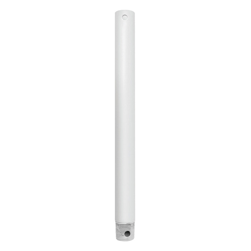Ceiling Fan Down Rod, Appliance White, 12" H x 1" W x 1" D