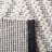 Meudon Natura Flat Weave Wool/Cotton Chevron Rug in Black/Ivory-1891809089