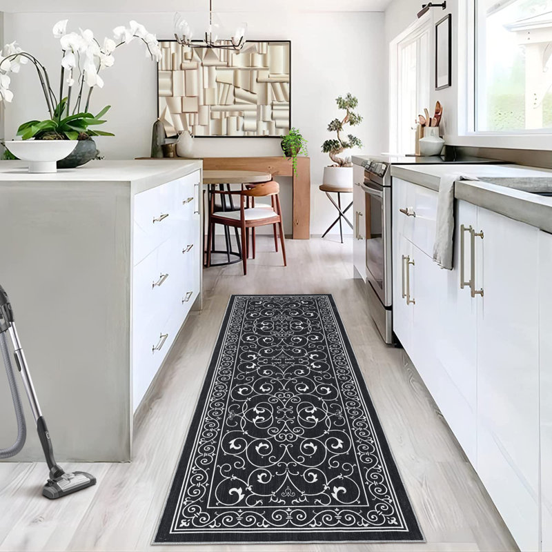 Tapis Deviney avec envers antidérapant, Tapis de couloir 2 pi x 6 pi
