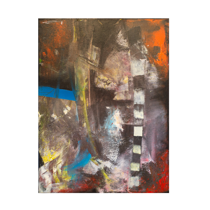 Art sur toile bolologique de Nyberg, H 24 po x l 32 po
