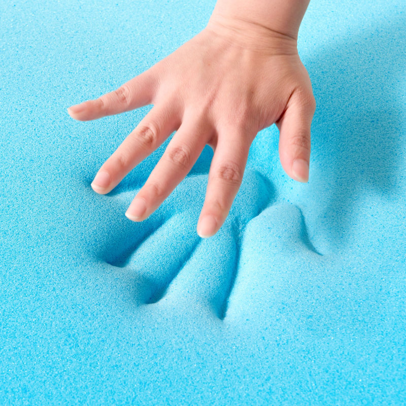 Cooling Gel Memory Foam Mattress Topper with Removable Cover, 3, Twin XL