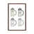 Classic Brown Wood Floater Framed