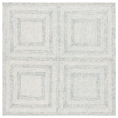 Tapis géométrique en laine et coton touffeté Fawaka